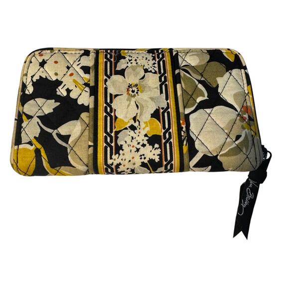 Vera Bradley Zip-Around Wallet Retired Dogwood Pattern 8” x 4.5” - Picture 3 of 5